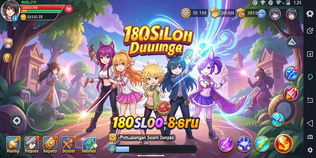 Tampilan gameplay yang memukau dengan elemen Anime.