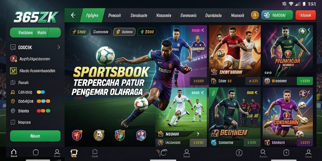 Tampilan menarik dari gameplay Sportsbook 365ZK yang mendebarkan.