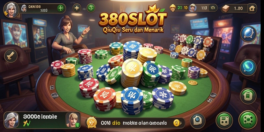 Screenshot gameplay 380SLOT menunjukkan pengalaman bermain QiuQiu yang seru.