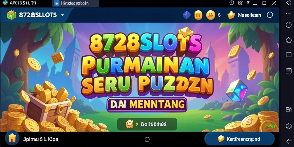 Screenshot gameplay 8728SLOTS, menampilkan tantangan puzzle yang menarik.
