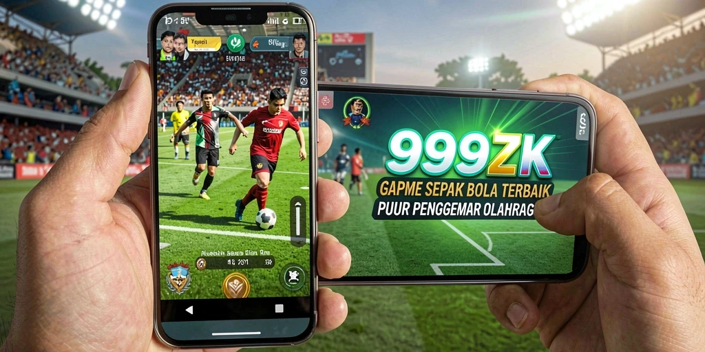 Tampilan seru gameplay sepak bola di 999ZK.