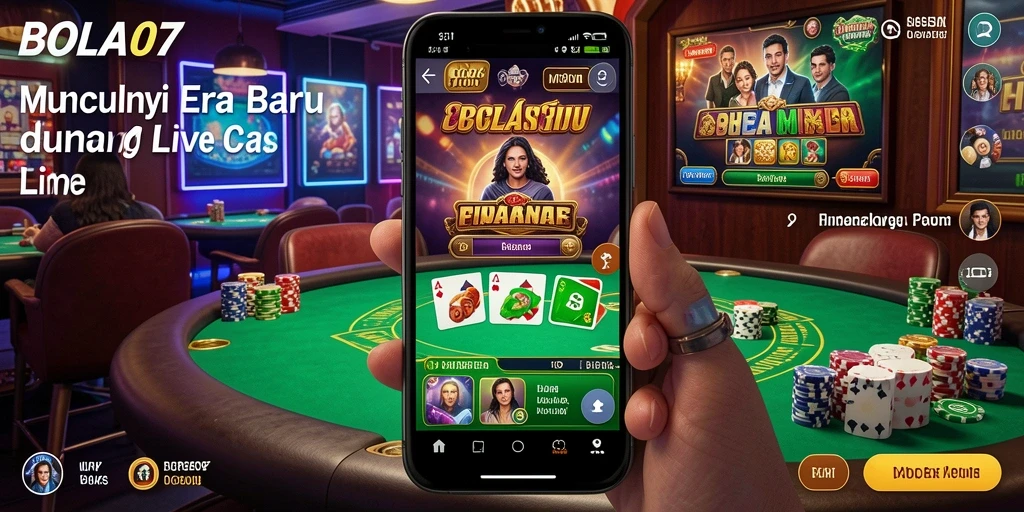 Tampilan gameplay Live Casino yang mengasyikkan di BOLA07.