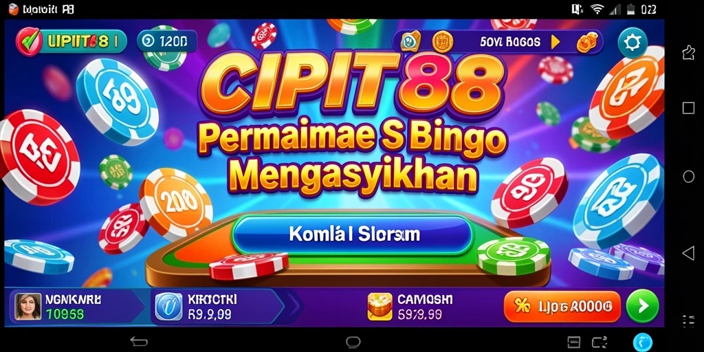 Tampilan antarmuka permainan Bingo yang menarik dan interaktif di CIPIT88.