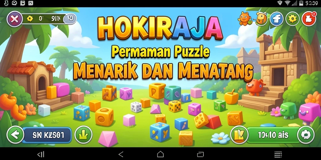Tampilan gameplay HOKIRAJA yang menantang dan seru.