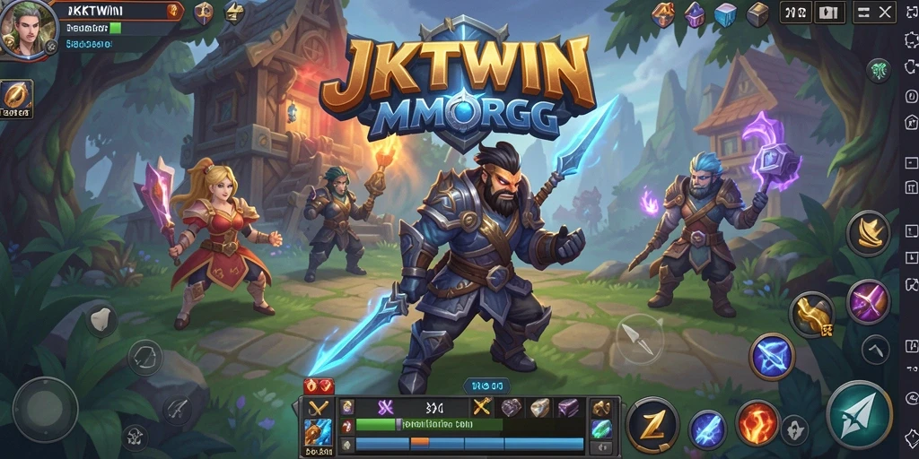 Gameplay seru dalam JKTWIN dengan pertempuran mendebarkan.