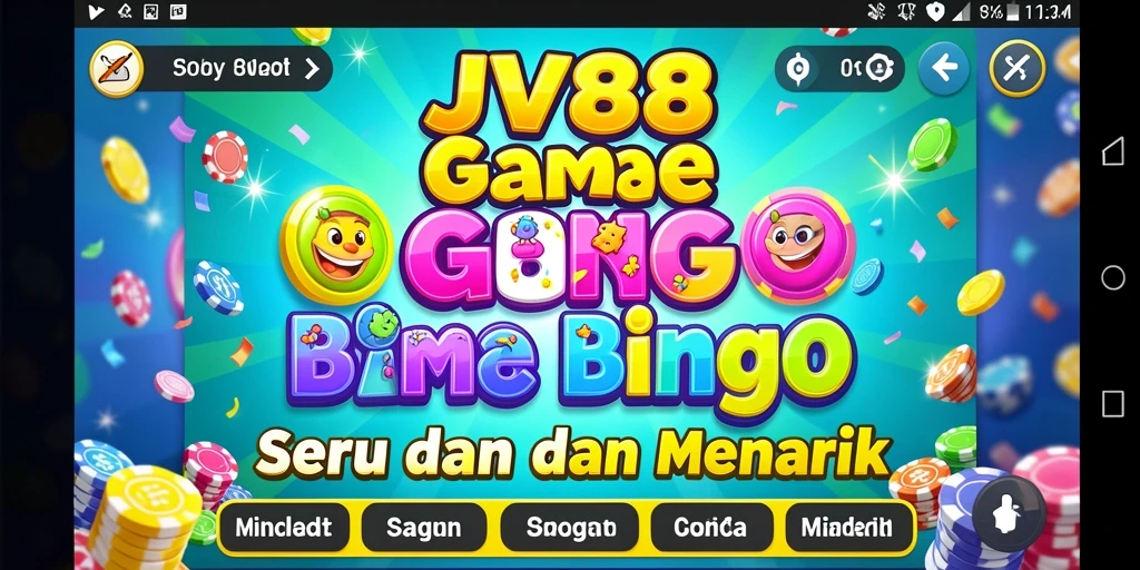 Screenshot JV88 menampilkan permainan Bingo yang penuh warna dan menarik.