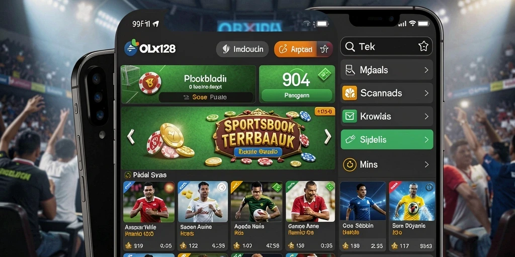 Screenshot OLX128 menampilkan antarmuka taruhan yang menarik dan interaktif.