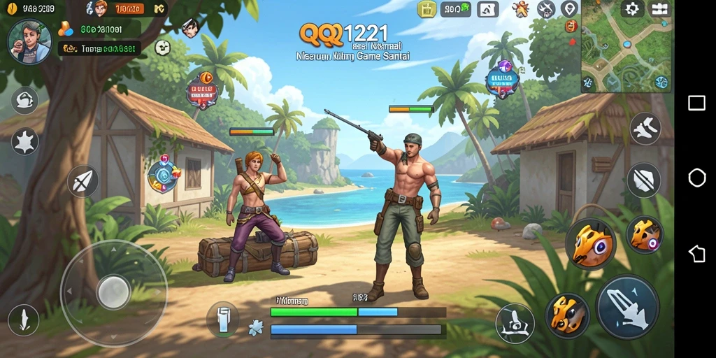 Tampilan screenshot QQ1221 menampilkan gameplay santai yang mengasyikkan.