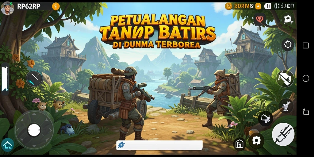 Screenshot gameplay RP62RP dengan pemandangan dunia terbuka yang menakjubkan.