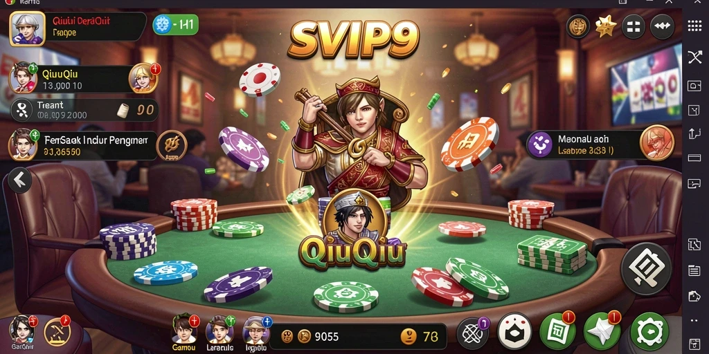 Screenshot gameplay QiuQiu SVIP9 yang seru dan menarik.