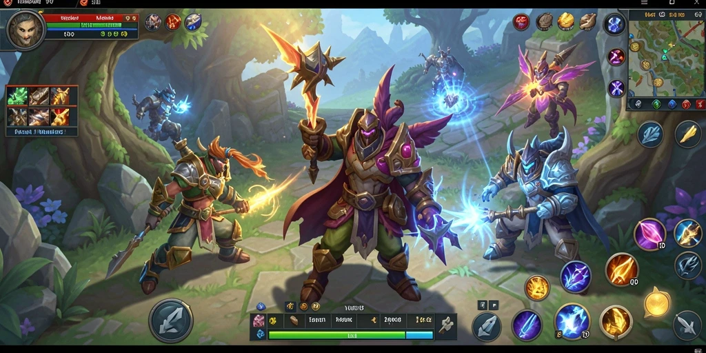 Screenshot utama V07 menunjukkan aksi pertarungan epik dalam MMORPG.