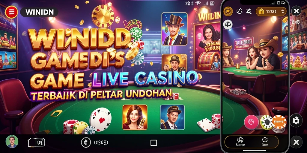 Tampilan gameplay Live Casino yang menarik di WINIDN.