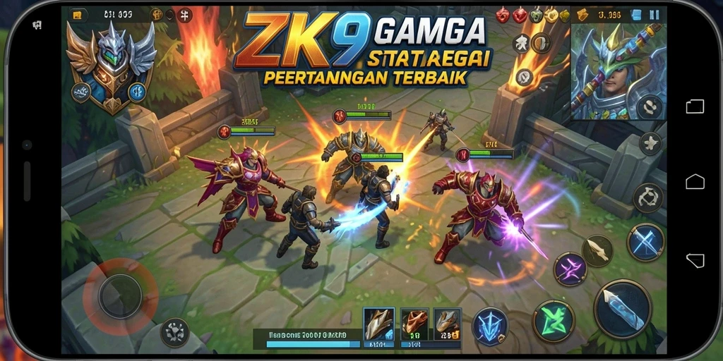 Tampilan gameplay ZK9 yang menarik dan strategis.